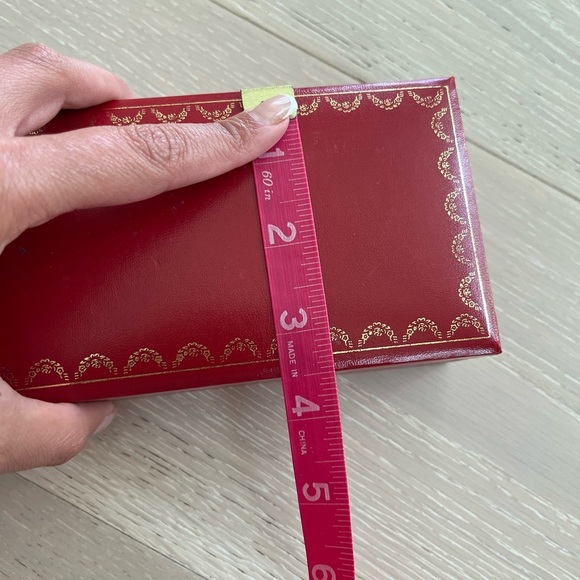 Vintage Cartier Sunglasses Eyeglass Hard Red Box case with pamphlets co712 - Picture 9 of 9